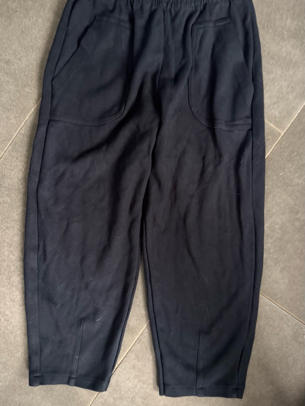 Zara Men's Navy Elastic-Waist Jogger Pants